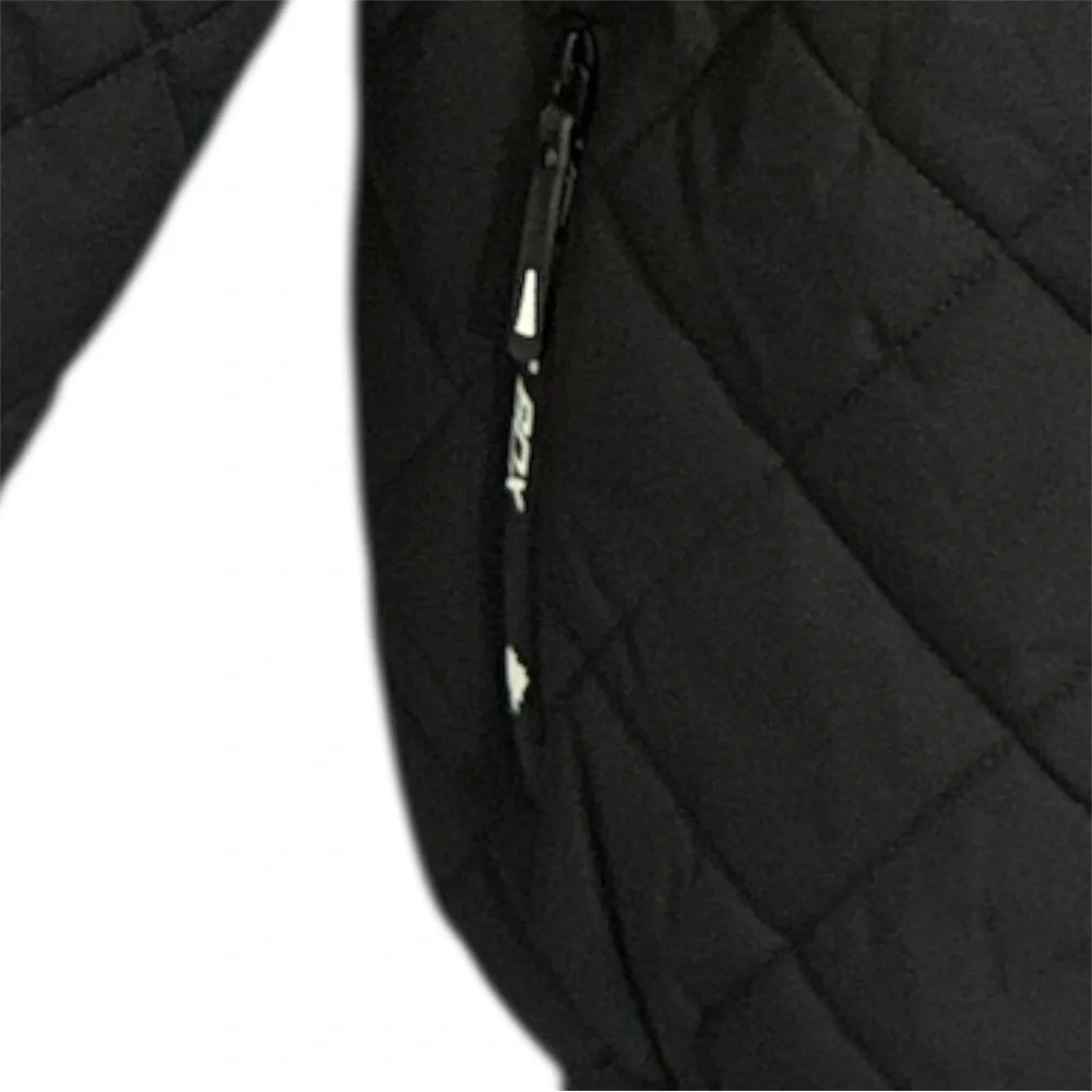 Mens Puffer Coat Jacket Size XLarge Fits Like Large Hooded Full Zip Lined Winter